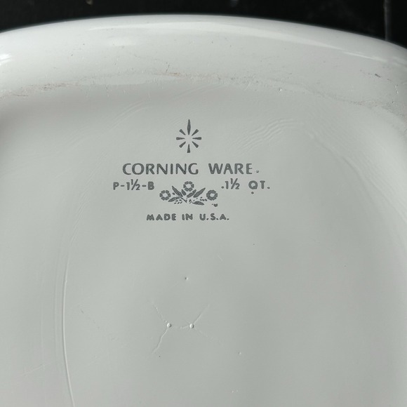 Vintage 60s Corning Ware Blue Cornflower P-1-1/2-B 1.5 Qt Baking Dish‎ No Lid - Picture 3 of 5